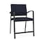 Lesro Newport Wide Hip Chair Metal Frame, Black, OH Navy Upholstery NP1261 - alternate 1
